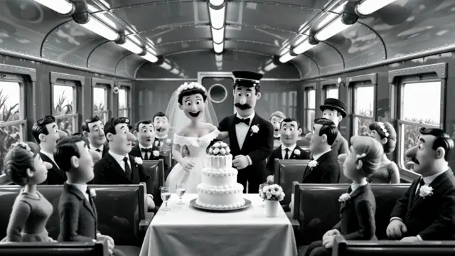 Black-and-white wedding: joy turns to shock
