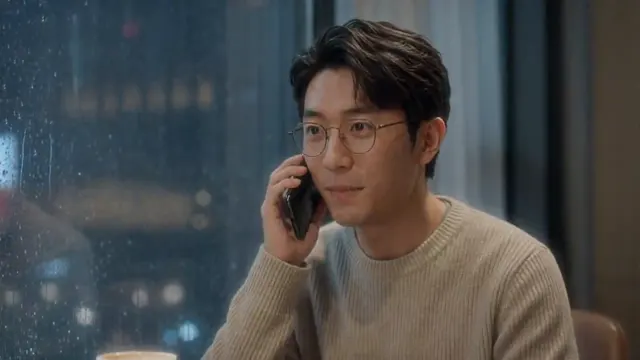 A phone call by the window, with microexpressions